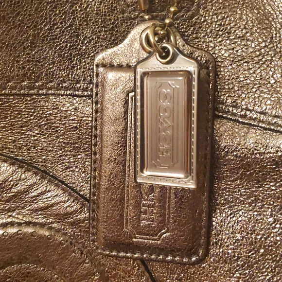 Authentic COACH  Metallic Tote Bag - Picture 3 of 15